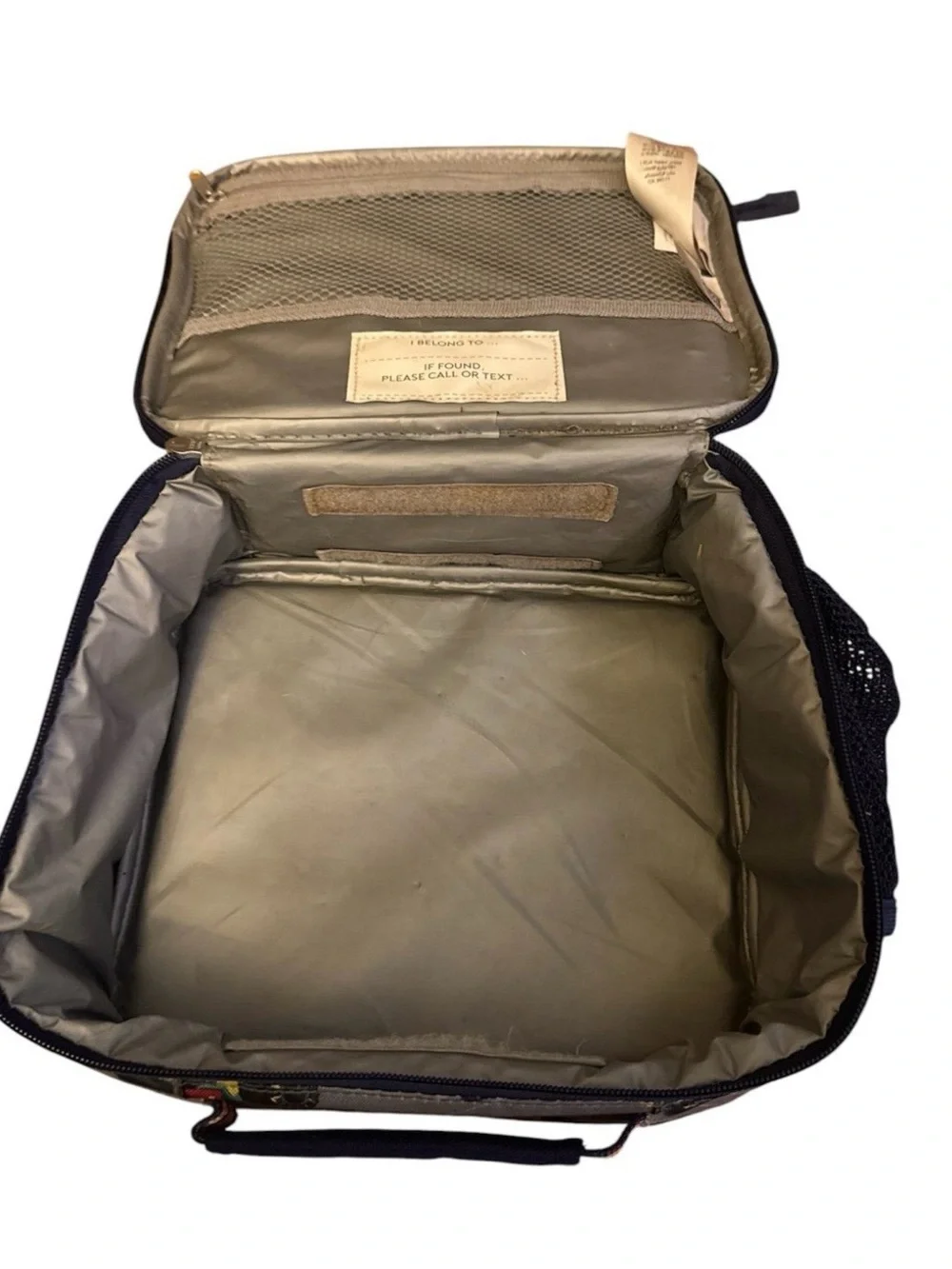 Pottery Barn Kids Gray and Navy Monster Truck Backpack Set